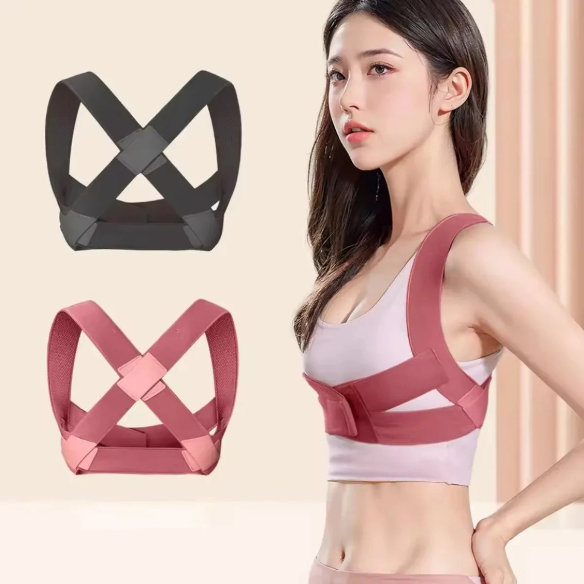 Invisible Elastic Posture Corrector Belt, Hunchback Relief Lumbar Spine Support for Men Women