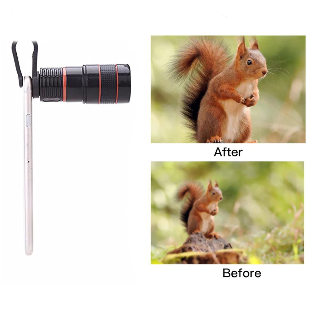 Universal Professional Clip-on Mobile Phone Camera Lens Telephoto Lenses with Clip Photography High Configuration Accessory