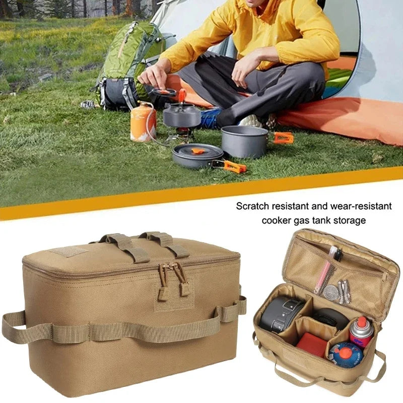 Camping Gas Tank Storage Bag Outdoor Large Capacity Ground Nail Tool Bags Picnic Cookware Utensils Organizer bags Мужская сумка