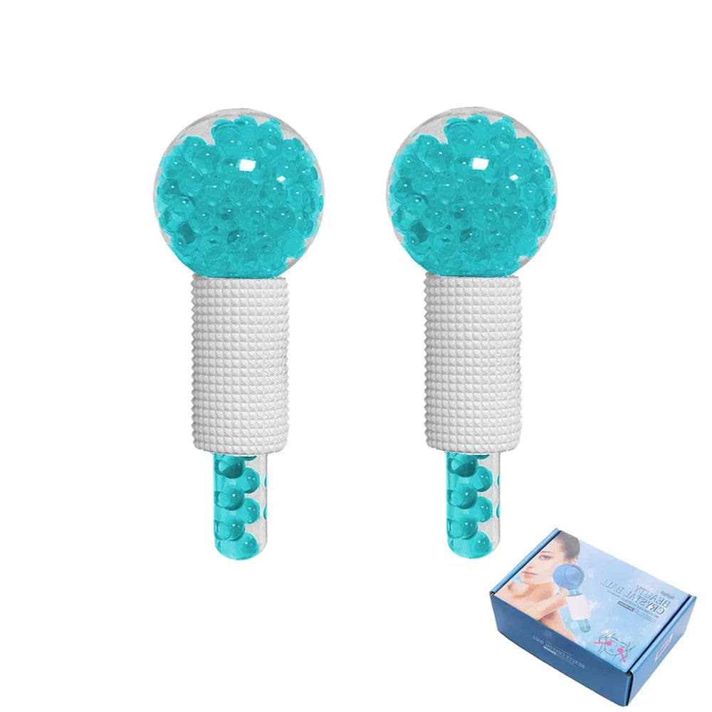 2PCS Ice Roller Balls for Face Cooling Massage and Puffiness Relief - Facial Skincare Tools