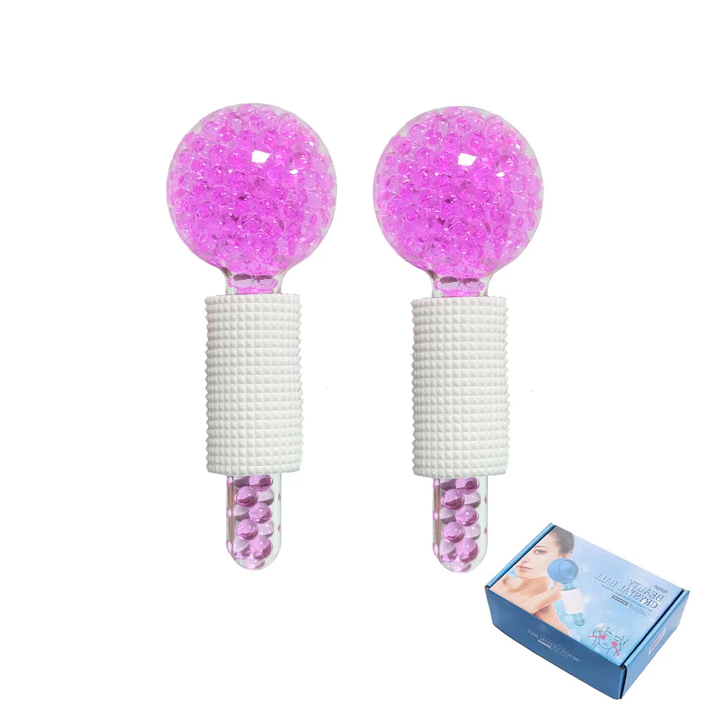 2PCS Ice Roller Balls for Face Cooling Massage and Puffiness Relief - Facial Skincare Tools