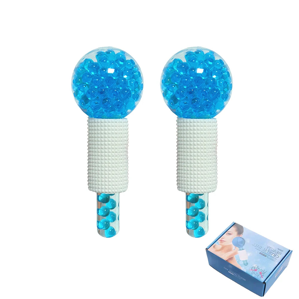2PCS Ice Roller Balls for Face Cooling Massage and Puffiness Relief - Facial Skincare Tools