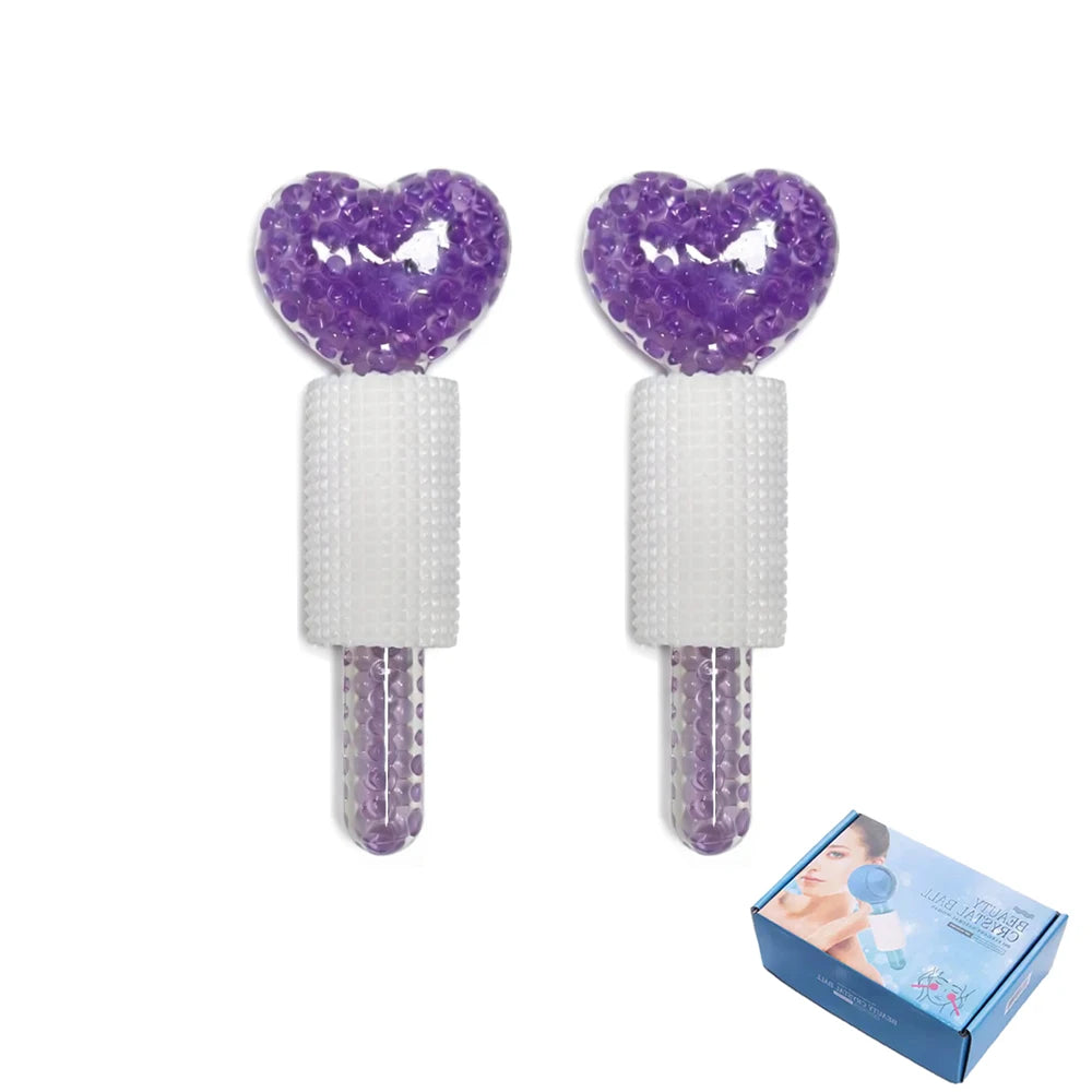2PCS Ice Roller Balls for Face Cooling Massage and Puffiness Relief - Facial Skincare Tools