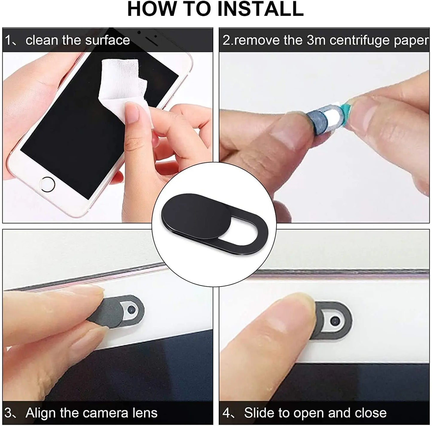1/5/10/20 Pcs Webcam Cover Laptop Camera Cover Slider Phone Antispy For iPad PC Macbook Tablet lenses Privacy Sticker
