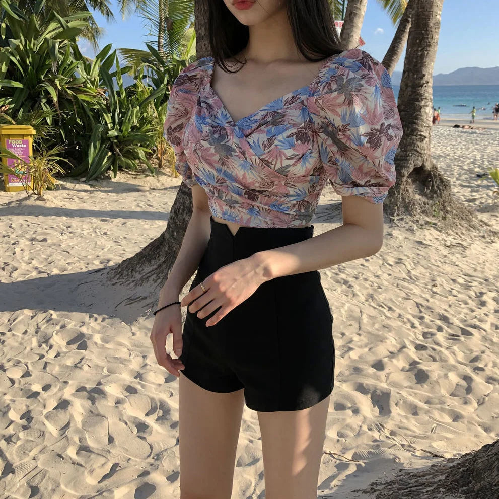 Shorts Women High Waist Solid Shaped Summer Korean Style All-match Ins Sexy Slim  Hot Short Streetwear Harajuku Ulzzang New