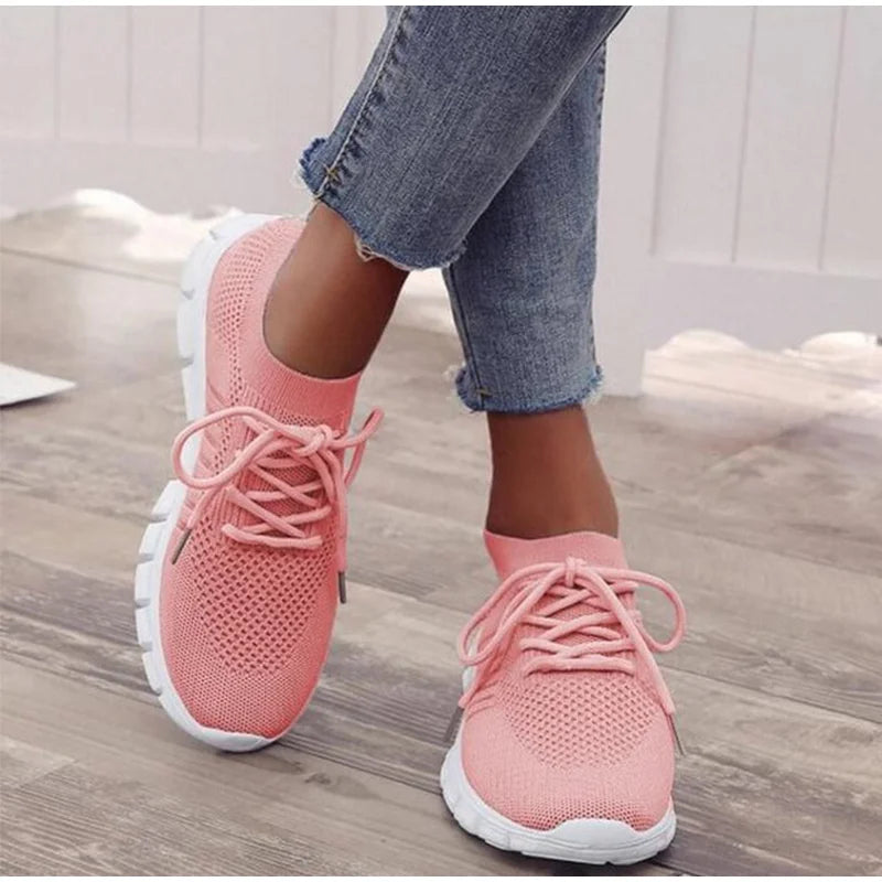Sneakers Women Slip On Mesh Light Breathable Running Shoes Woman Walking Platform Comfortable Female 2020 New Summer Hot