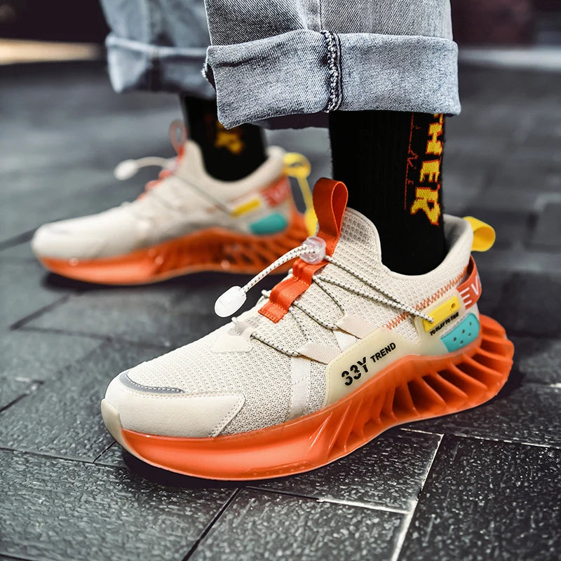 New Blade Running Sock Shoes Men Trendy Sneakers Sports Non-Slip Zapatillas High Quality Dropshipping Zapatos De Hombre 2021