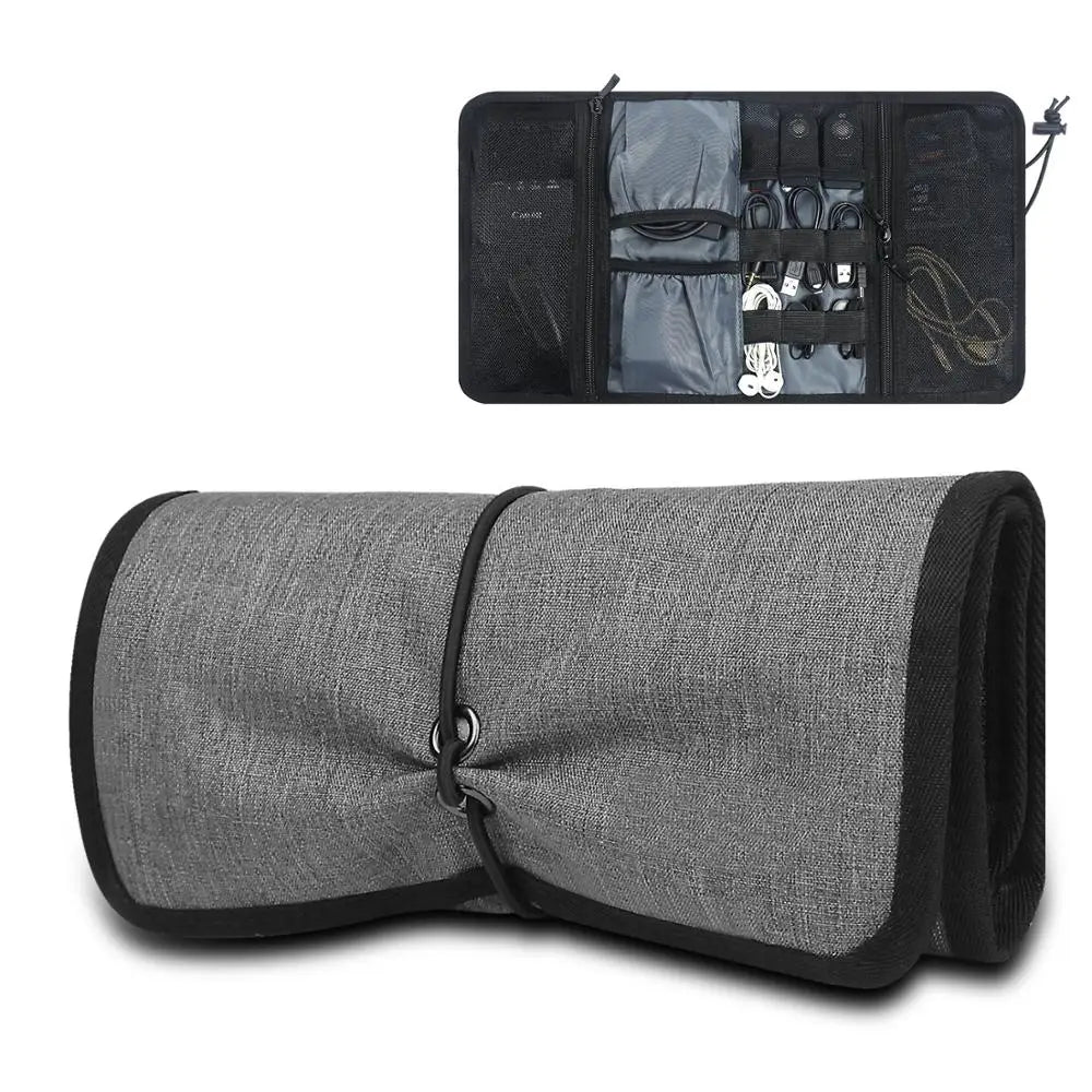 Universal Electronics Travel Gadgets Carrying Case Pouch for Charger USB Cables SD Memory Cards Earphone Flash Hard Drive