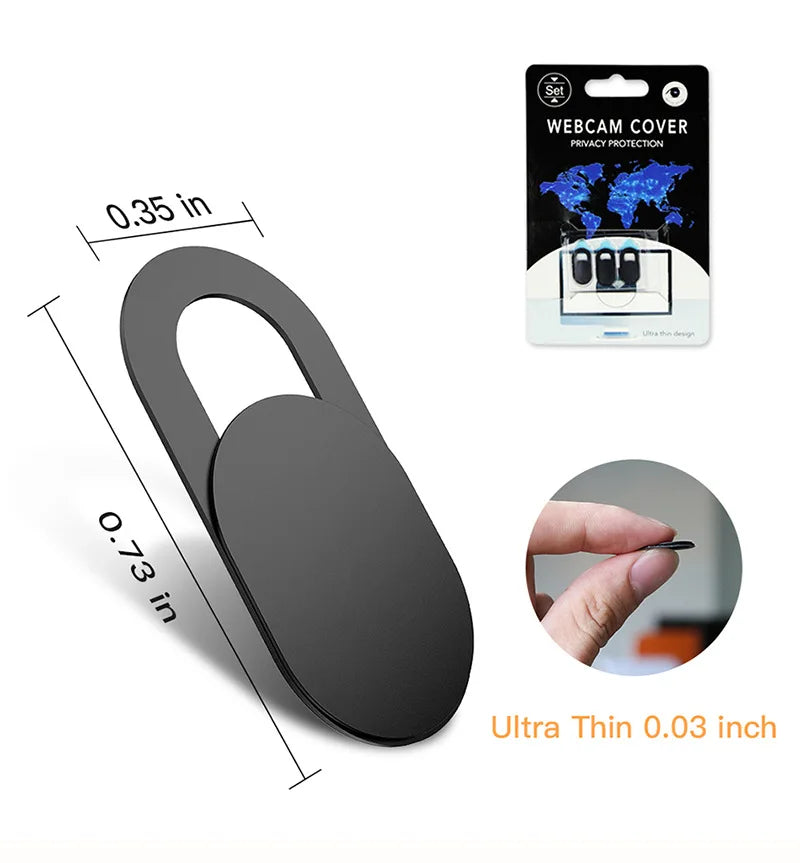 Webcam Cover Shutter Magnet Slider Plastic Camera Cover for iPad Tablet Web Laptop Pc Camera Mobile Phone Lenses Privacy Sticker
