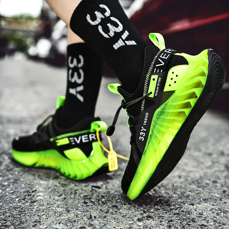 New Blade Running Sock Shoes Men Trendy Sneakers Sports Non-Slip Zapatillas High Quality Dropshipping Zapatos De Hombre 2021
