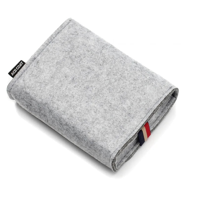 Electronic Gadgets Storage Bag HDD Mouse Adapter Digital Accessories Felt Pouch Fashion Portable Power Bank Case Purse