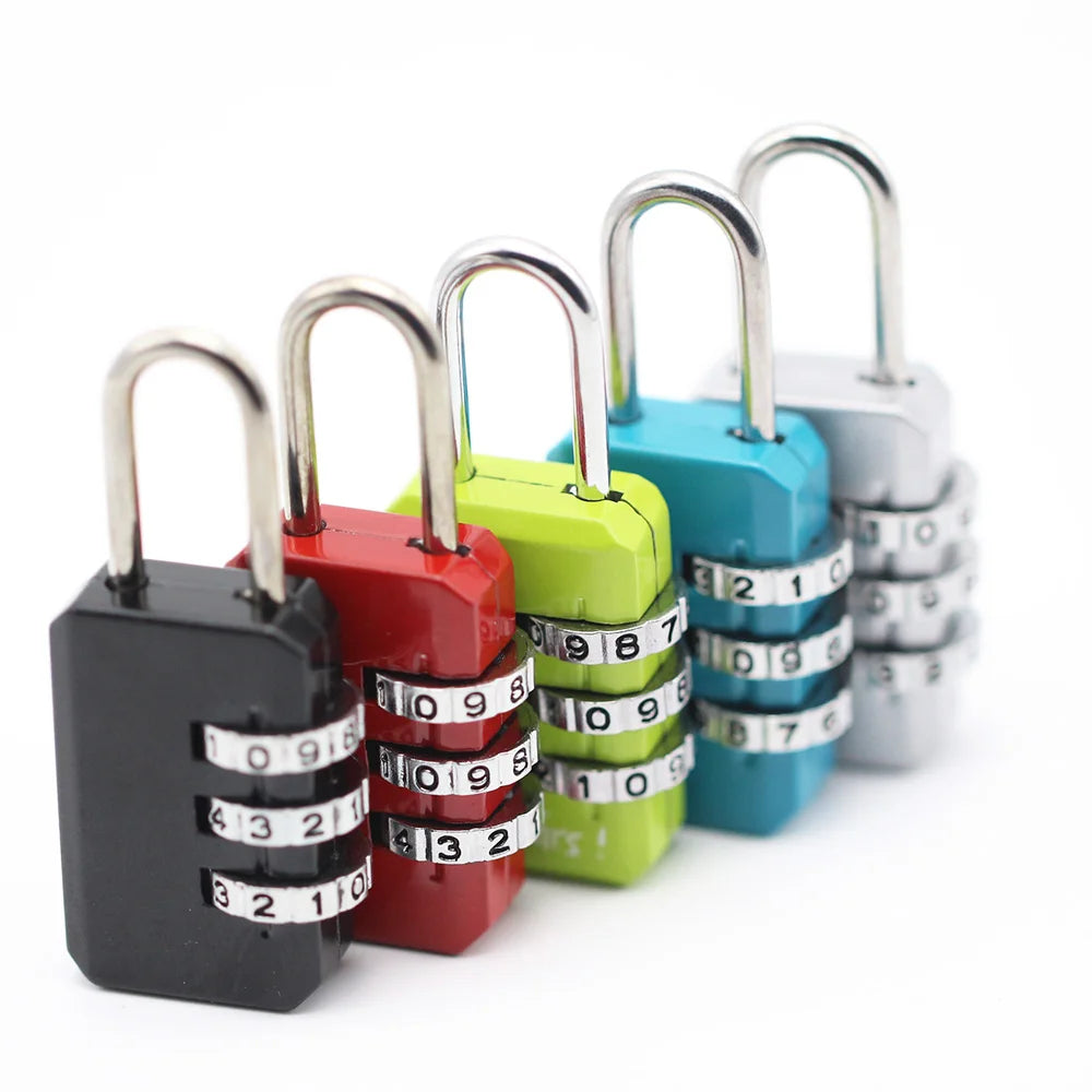 Nice 3 Digit Dial Combination Code Number Lock Padlock For Luggage Zipper Bag Backpack Handbag Suitcase Drawer Durable Locks