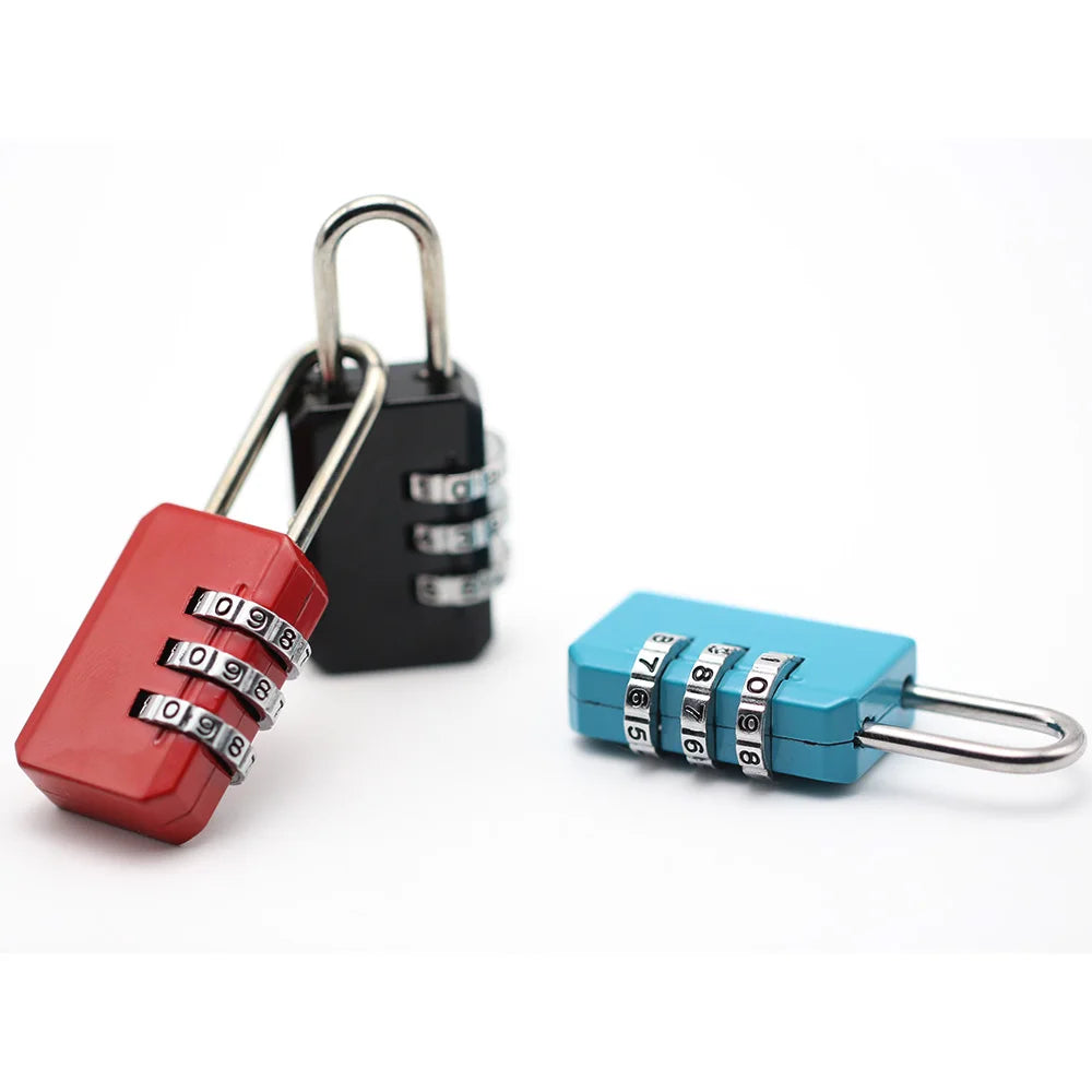 Nice 3 Digit Dial Combination Code Number Lock Padlock For Luggage Zipper Bag Backpack Handbag Suitcase Drawer Durable Locks