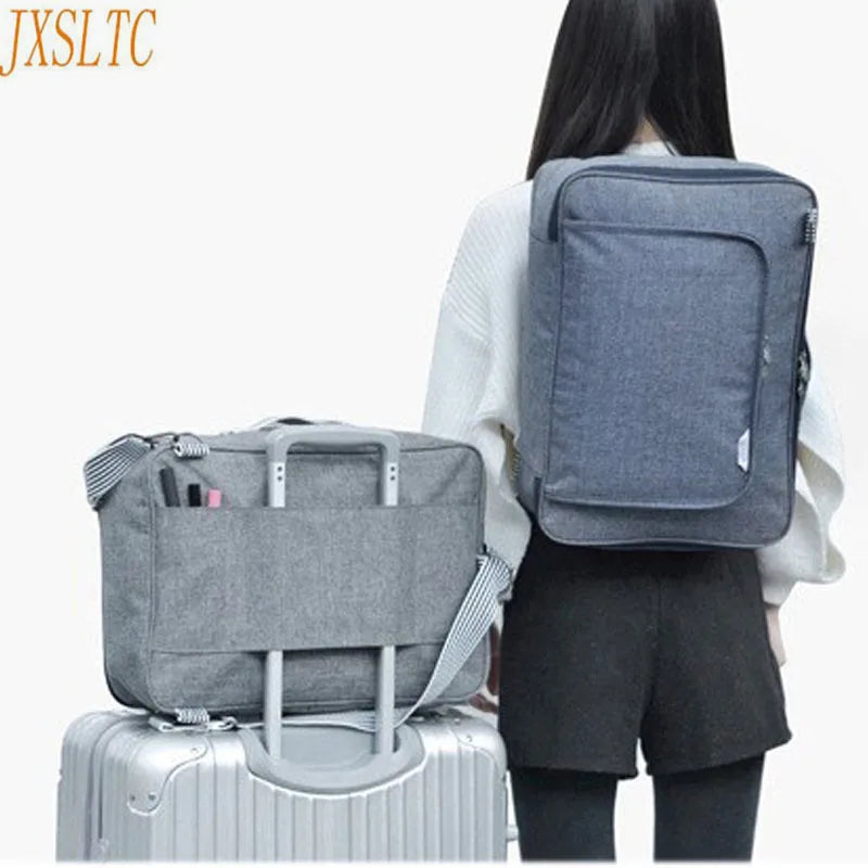 Blue denim large capacity suitcase fashion girl backpack laptop backpack travel bag