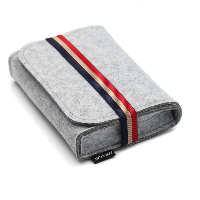 Electronic Gadgets Storage Bag HDD Mouse Adapter Digital Accessories Felt Pouch Fashion Portable Power Bank Case Purse