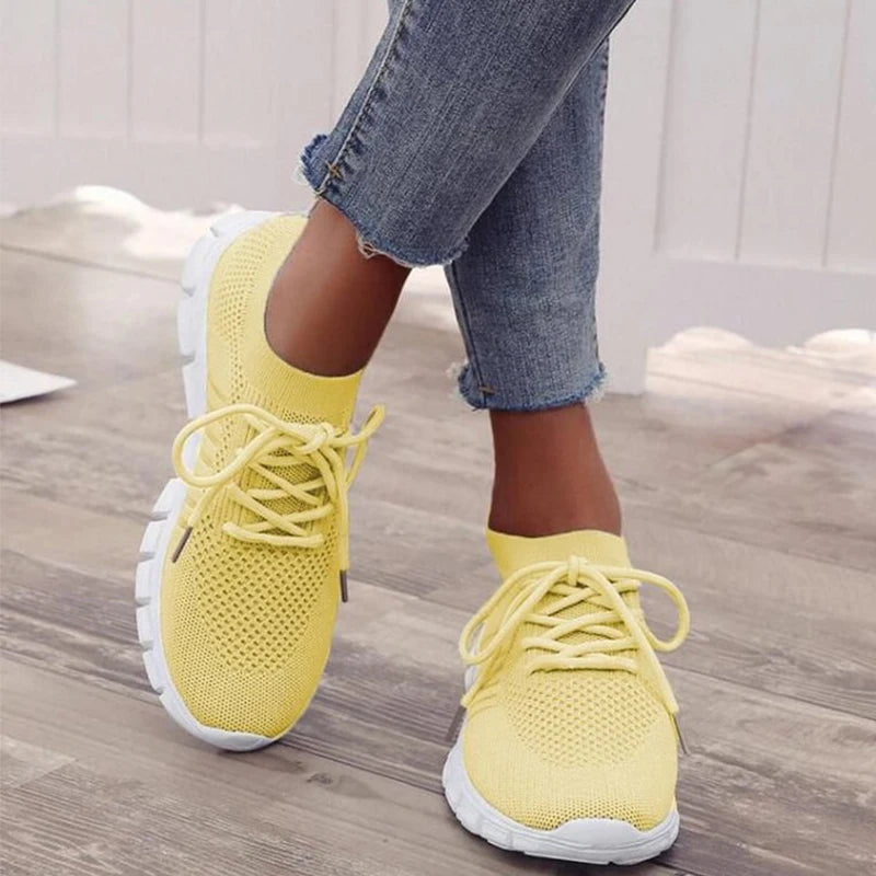 Sneakers Women Slip On Mesh Light Breathable Running Shoes Woman Walking Platform Comfortable Female 2020 New Summer Hot