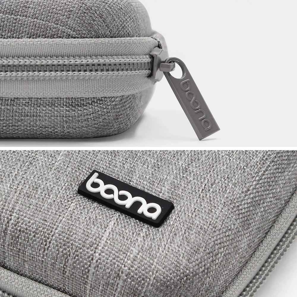 BOONA Hard Shell Laptop Accessories Storage Travel Case Power Supply Case Electronic Gadgets Bag for MacBook Air/Pro