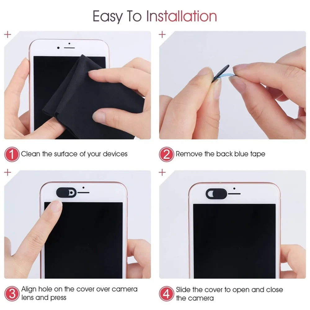 1/5/10/20pcs Laptop Webcam Cover Webcam Universal Phone Antispy Camera Cover For iPad Web Laptops Tablet lenses Privacy Sticker