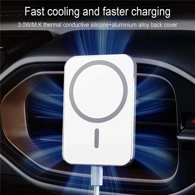 100W Car Magnetic Wireless Charger Car Mobile Phone Holder Stand Mount Fast Charging Station For iPhone 12 13 14 Pro Max macsafe