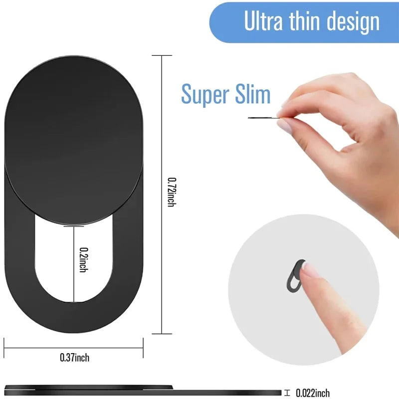 Webcam Cover Shutter Magnet Slider Plastic Camera Cover for iPad PC Tablet Web Laptop Camera Mobile Phone Lenses Privacy Sticker