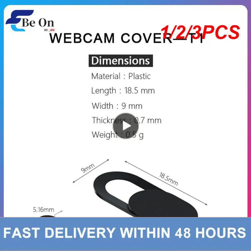 1/2/3PCS Webcam Cover Shutter Plastic Camera Cover for iPad Tablet Web Laptop PC Camera Mobile Phone Lenses Privacy