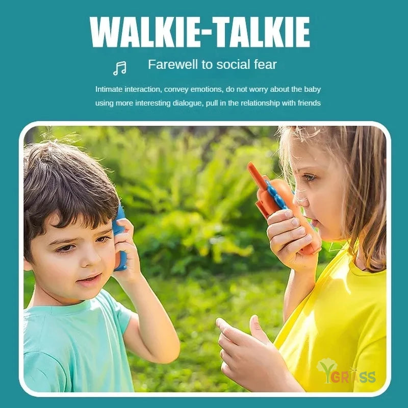 Walkie Talkie 2PCS Electronic Toys Children's Gadgets Radio Phone 3km Range Professional Toki For Kids Birthday Gifts Boys Girls