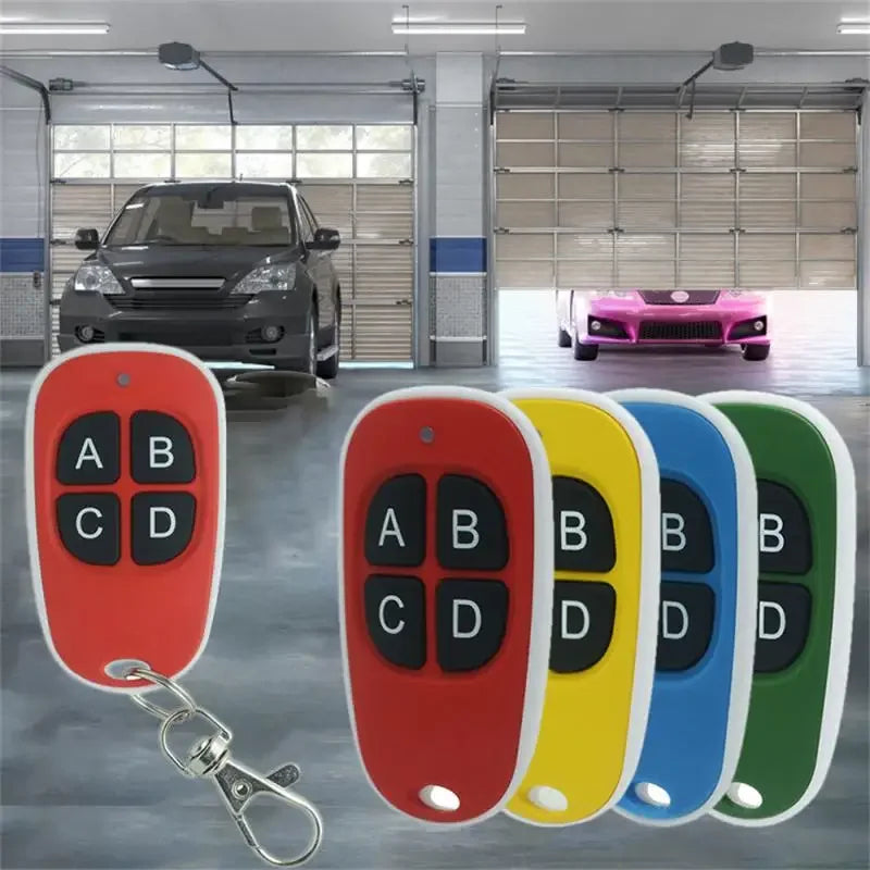 Garage Door Universal Door Control 433MHz Remote Control Electronic Door Control Duplicator ABCD Button Gadget Door Opener