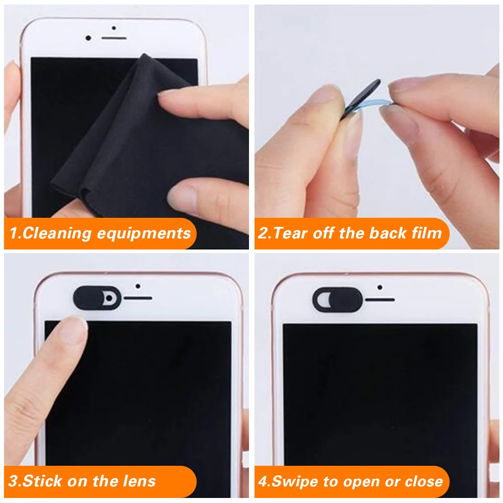 1/5/10 Pcs Webcam Protective Cover Laptop Phone Lenses Slider Privacy Cover for IPad PC Macbook Tablet Camera Privacy Sticker