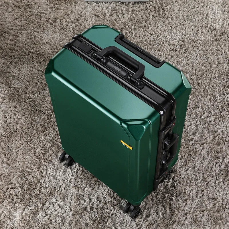 Shark Kangaroo Suitcase Men's and Women's Aluminum Frame Trolley Box 20 "universal Wheel Suitcase Password Suitcase Wholesale24"