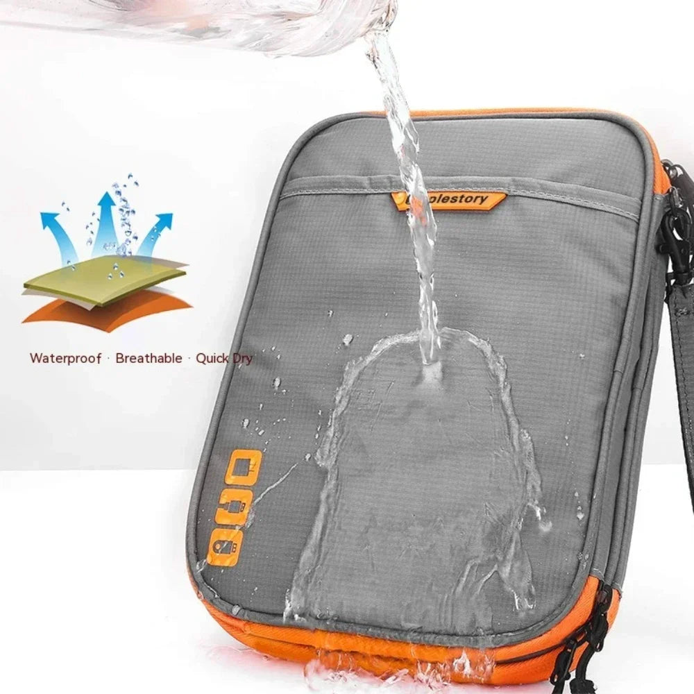 Portable Electronic Accessories Travel case Cable Organizer Bag Gadget Carry Bag for iPad Cables Power USB Flash Drive Charger