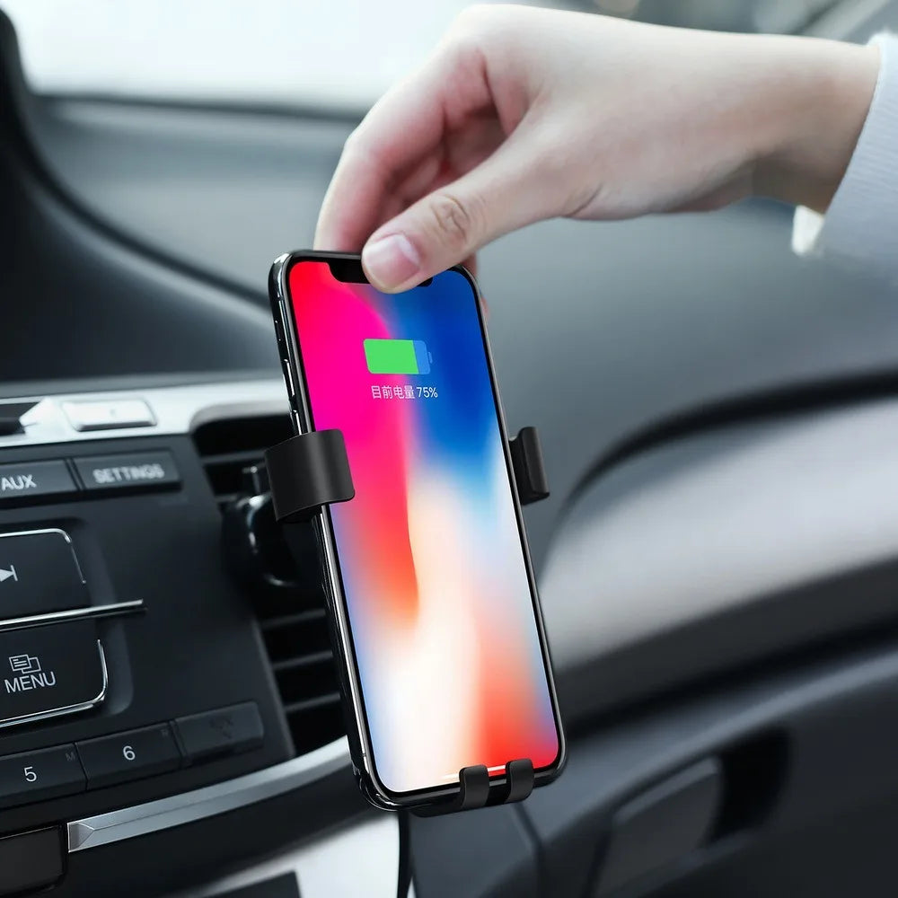 GYSO 60W Fast Car Wireless Charger For iPhone 14 13 12 11 Pro MAX Samsung S21 S20 S10 Xiaomi Wireless Charging Phone Car Holder