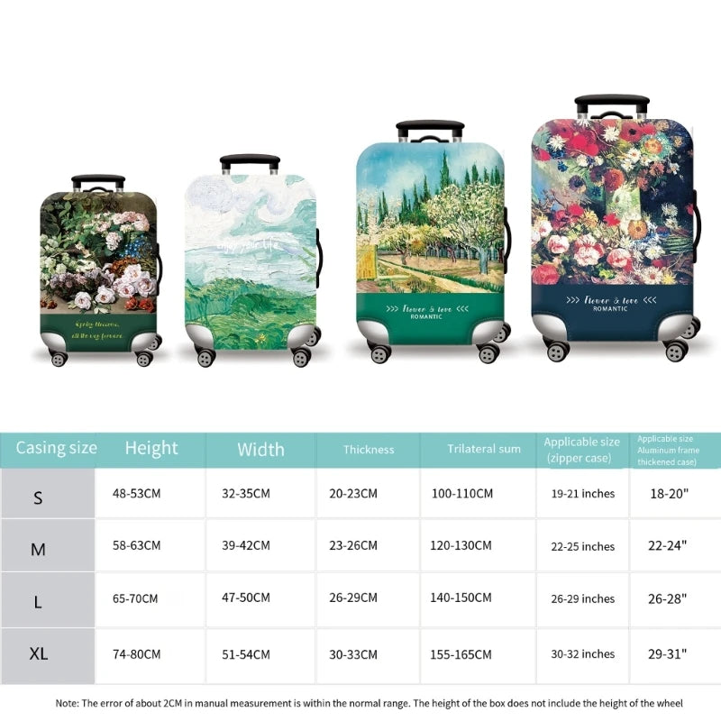 Luggage Protective Sleeve Luggage Elastic Cover Dust-proof for 18-32in Suitcase