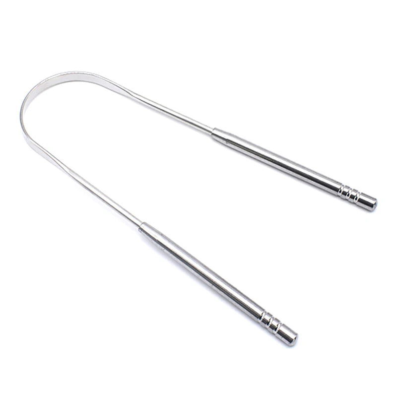 1/2/3 Pcs Tongue Scraper Stainless Steel Tongue Cleaner Bad Breath Removal Oral Care Tools
