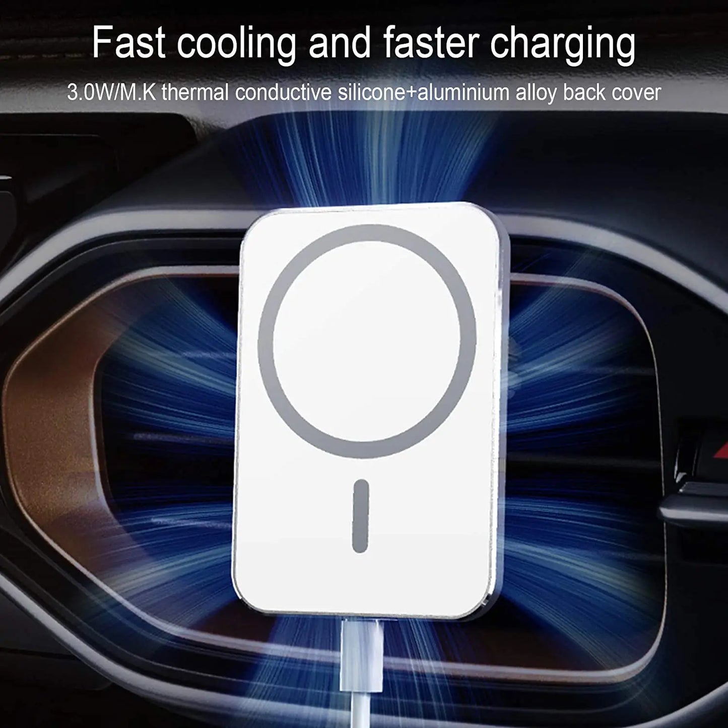100W Magnetic Wireless Car Charger Vent Mount for MagSafe Case iPhone 13/13 Pro Max/14/12 Pro Max Mini Magnet Phone Holder Stand