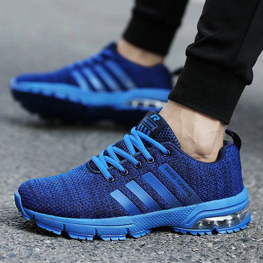 New Men Shoes Casual White Sneakers Mens Trainers Air Cushion Men Sneakers Leisure Blue Shoes Men Tenis Masculino sneakers