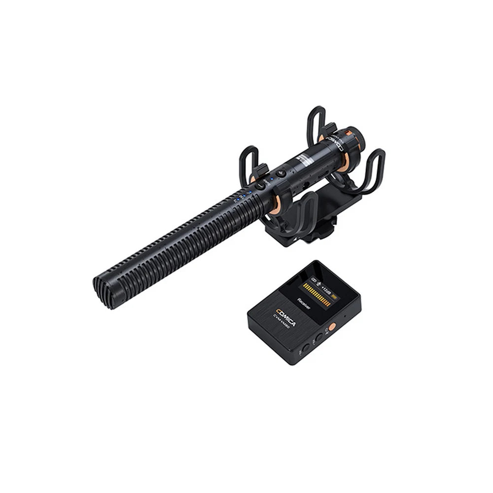 Comica CVM-VM30 2.4G Wireless Microphone Shotgun Microphone For DSLR Camera Smartphone Live Streaming Podcast Recording Shooting