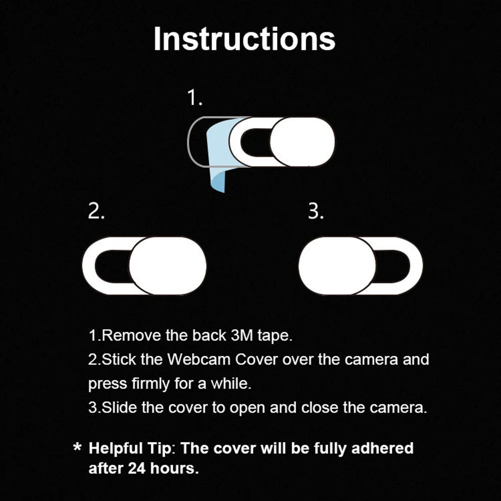 1~20PCS Webcam Cover Shutter Plastic Camera Cover for iPad Tablet Web Laptop PC Camera Mobile Phone Lenses Privacy