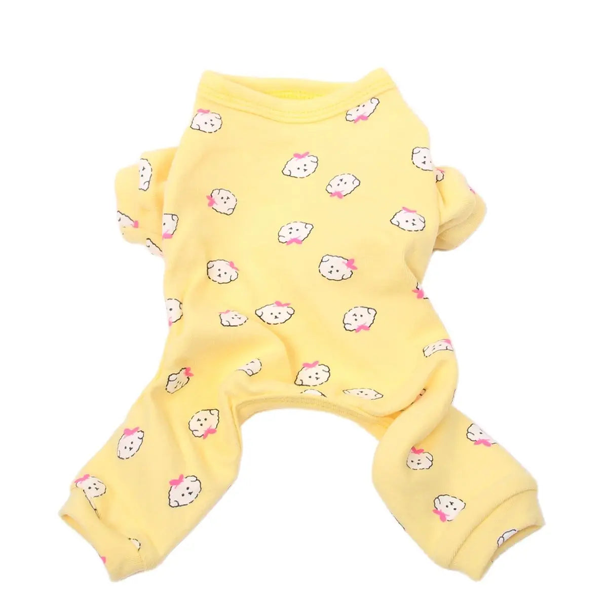 Dogs and Cats JumpSuit Pajamas 100% Cotton Doggie Design Pet Puppy Nightshirt T-Shirt 5 Sizes 2 Colours