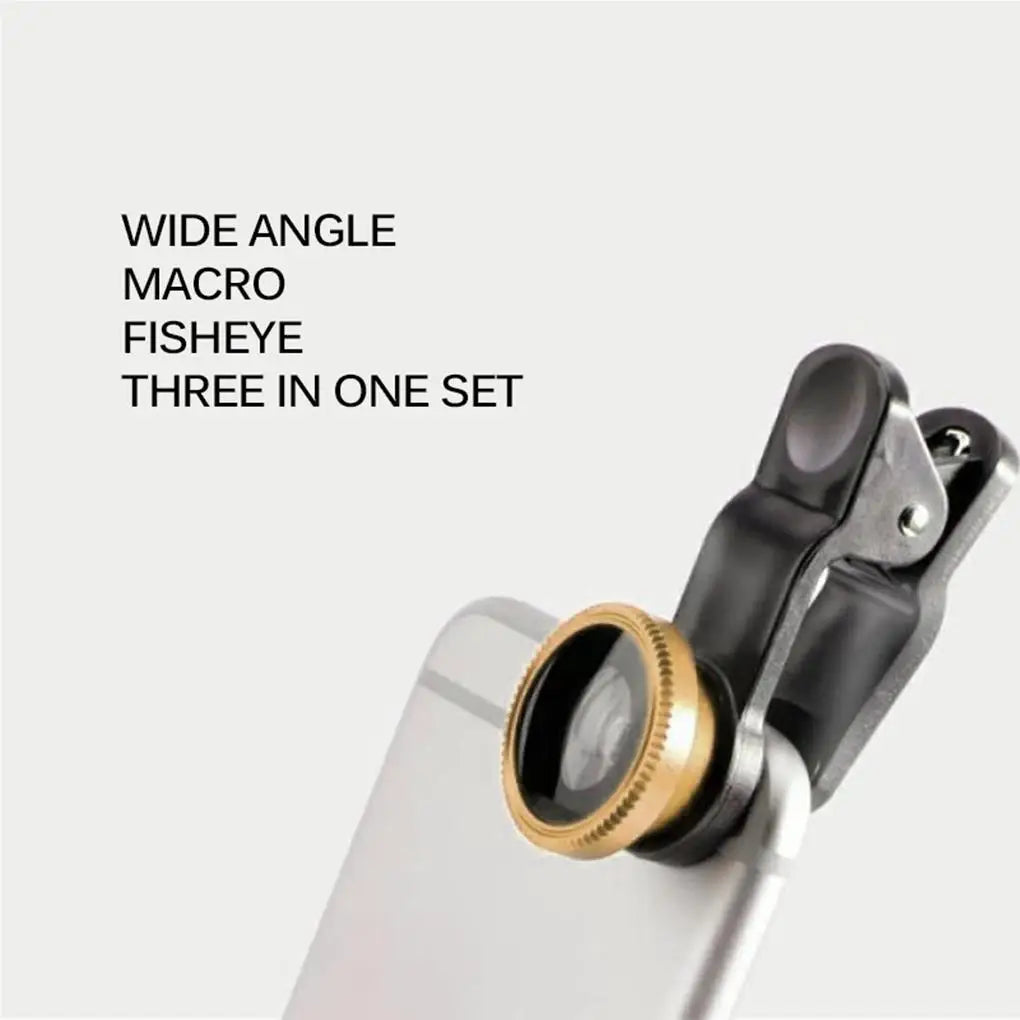 Professional Phone Lens 0 67x Wide Angle Fish Eye Macros Lenses Camera Kits Lens Clip for Smartphone Easy Installation Outdoor
