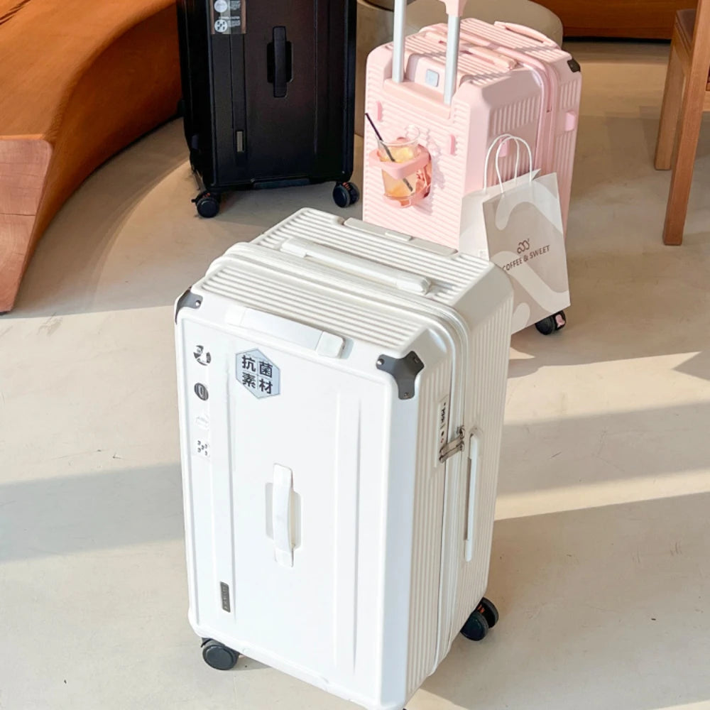 Luggage Box 22 26 28 30 32 Inch Universal Wheels Thickened Trolley Box Travel Box Women Men Trunk Travel Suitcase Zipper Design