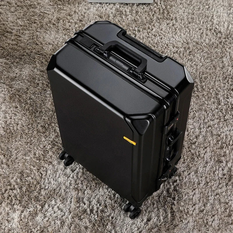 Shark Kangaroo Suitcase Men's and Women's Aluminum Frame Trolley Box 20 "universal Wheel Suitcase Password Suitcase Wholesale24"