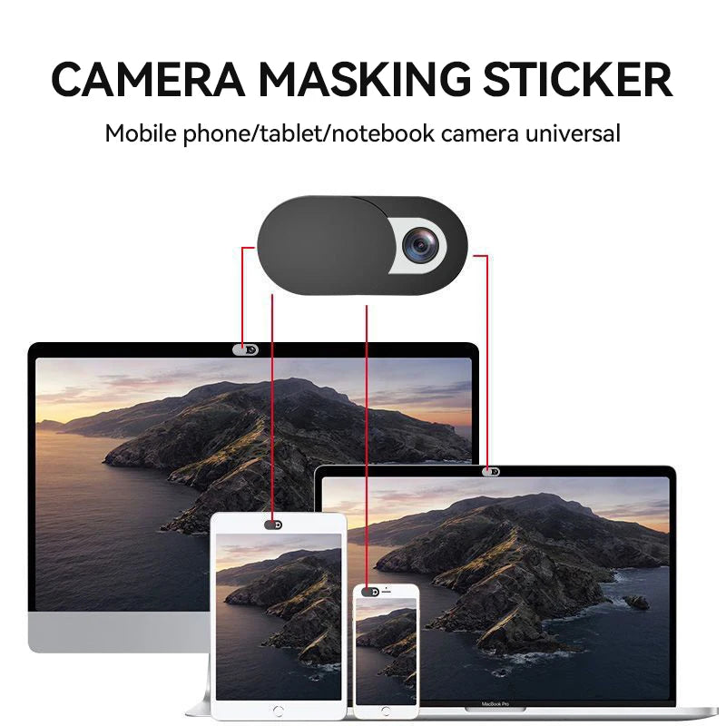 Webcam Cover Shutter Magnet Slider Plastic Camera Cover For IPad Tablet Web Laptop Pc Camera Mobile Phone Lenses Privacy Sticker