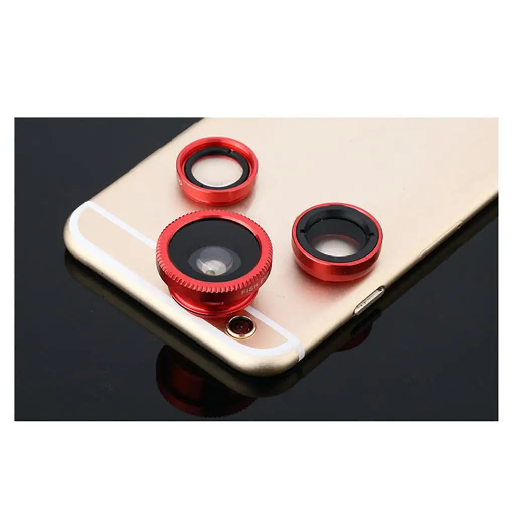 Professional Phone Lens 0 67x Wide Angle Fish Eye Macros Lenses Camera Kits Lens Clip for Smartphone Easy Installation Outdoor