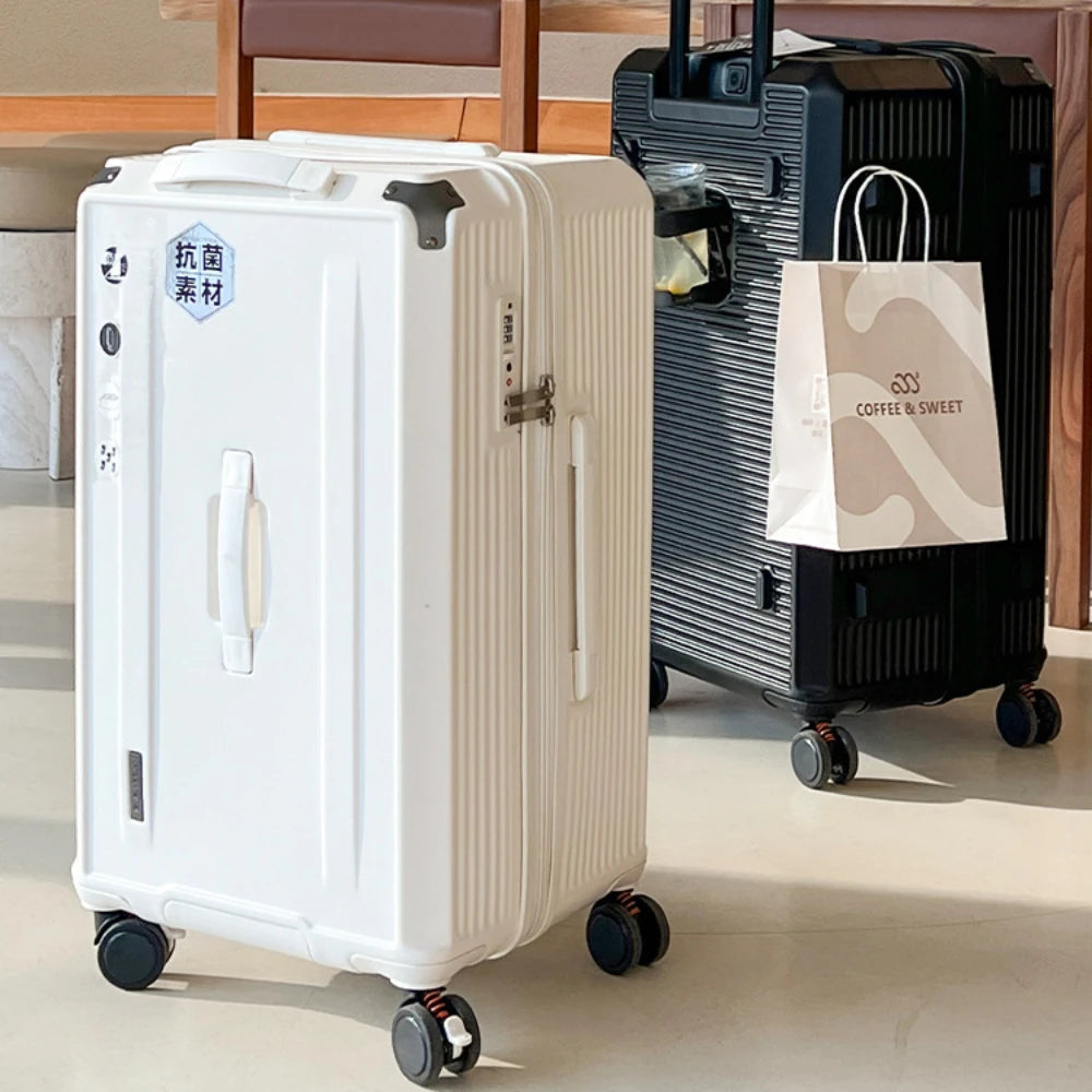 Luggage Box 22 26 28 30 32 Inch Universal Wheels Thickened Trolley Box Travel Box Women Men Trunk Travel Suitcase Zipper Design