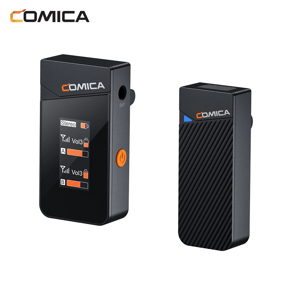 Comica Vimo C C2 C3 2.4G Mini Wireless Lavalier Microphone Lapel Mic for Smartphone Laptop Camera Podcast Interview YouTube