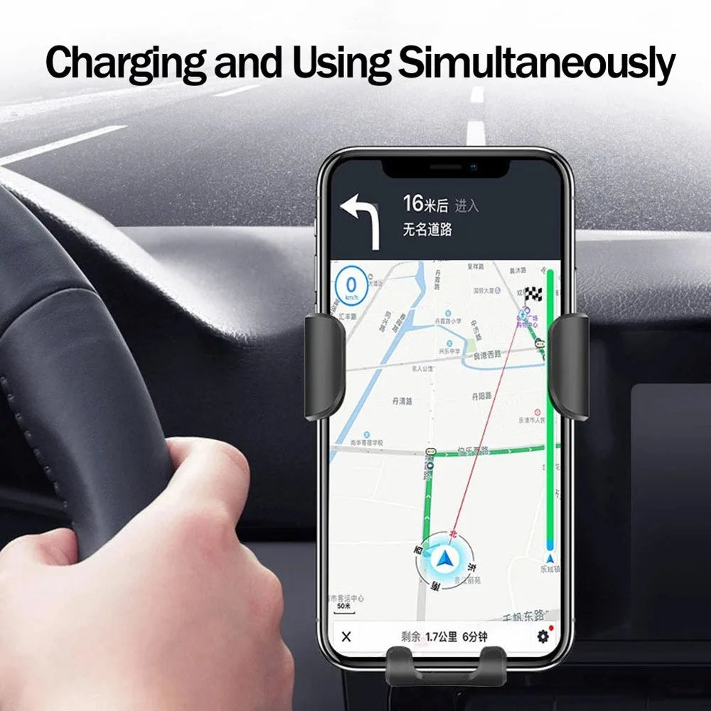 GYSO 60W Fast Car Wireless Charger For iPhone 14 13 12 11 Pro MAX Samsung S21 S20 S10 Xiaomi Wireless Charging Phone Car Holder