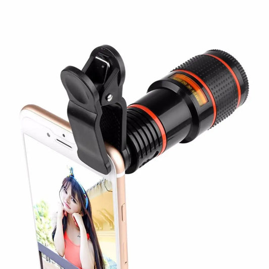 8,12,14X Telescope Zoom Mobile Phone Lens Telephoto Macro Camera Lenses Universal Selfie Tripod With Clip For All Smartphone