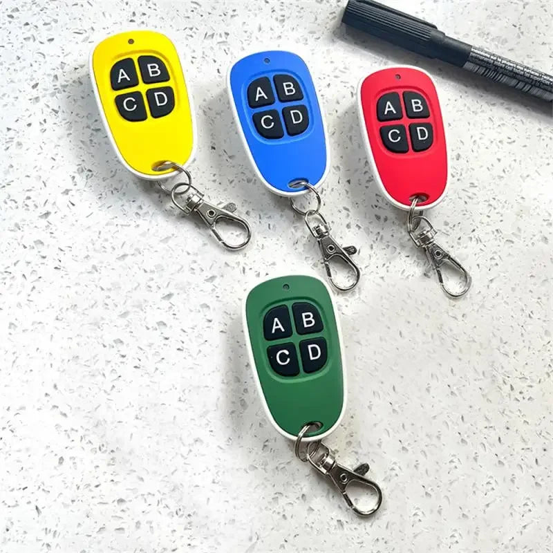 Garage Door Universal Door Control 433MHz Remote Control Electronic Door Control Duplicator ABCD Button Gadget Door Opener