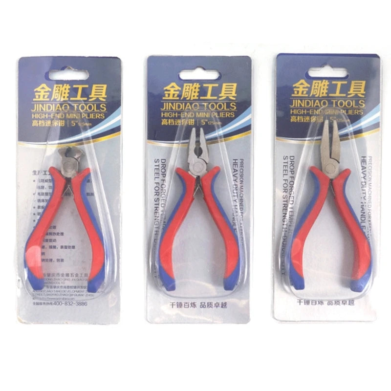 5inch Mini Pliers Electronic Scissor Wires Cutter Hand Repair Tool Jewelry Wire Stripper Multifuntional Tweezers Gadgets