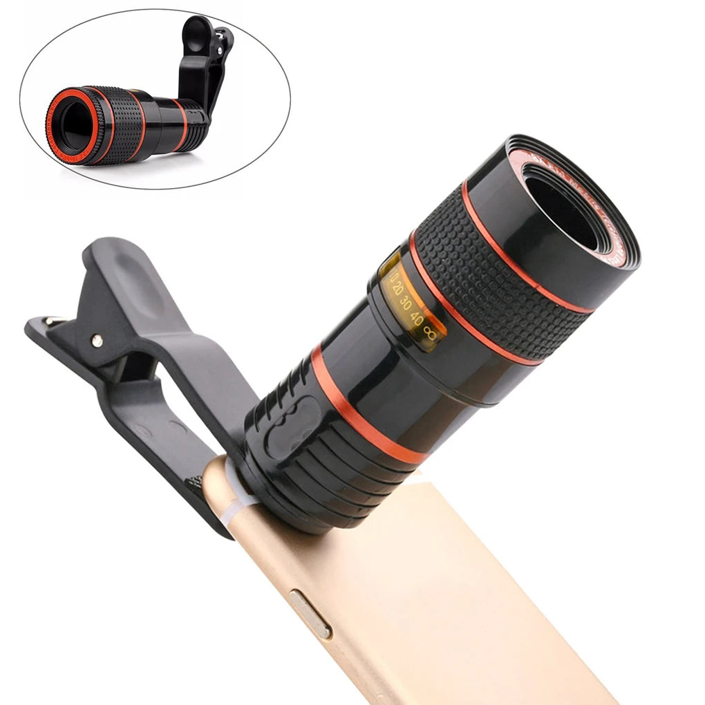 Universal Professional Clip-on Mobile Phone Camera Lens Telephoto Lenses with Clip Photography High Configuration Accessory